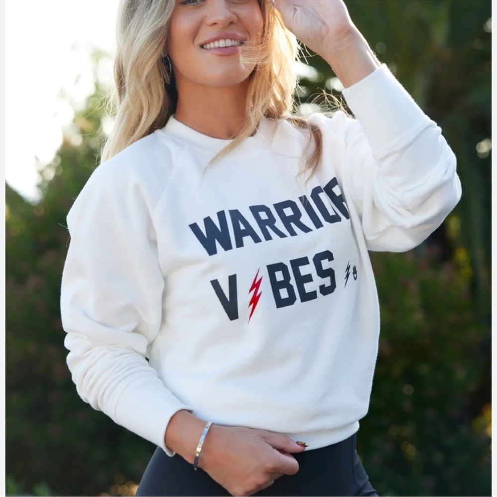 Spiritual Gangster White Warrior Vibes Sweatshirt